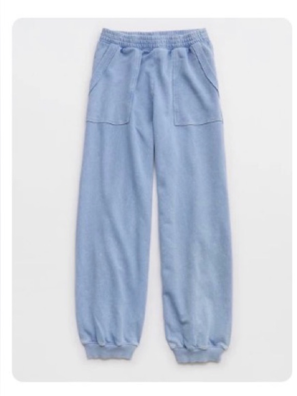 Aerie Vacay Light Blue Cozy Jogger Sweatpants